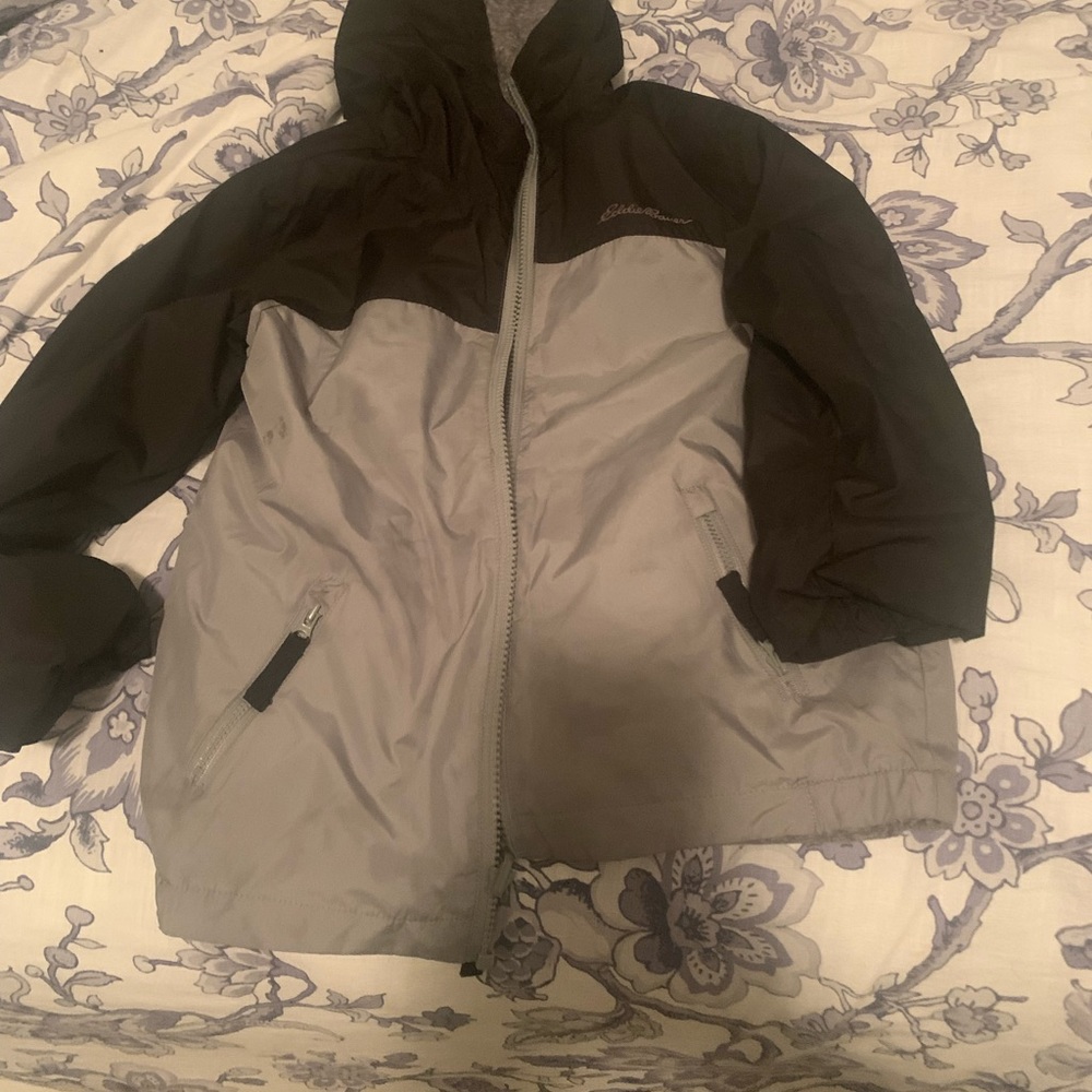 EUC Eddie Bauer reversible jacket 4t